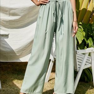 SHEIN Knot Front Wide Leg Pants